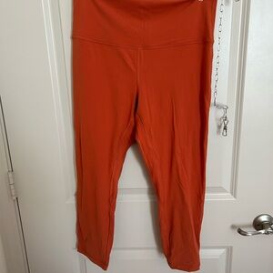 LULULEMON size 12 double thick align crop leggings